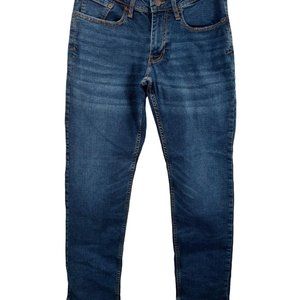 Izod Mens Blue Medium Wash Regular Fit Straight Leg Denim Jeans Size 30X30